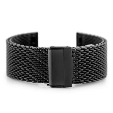 Pacific 12 bracelet - HQ mesh - black 22mm