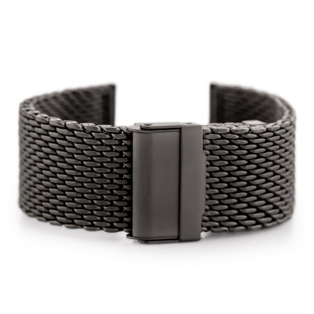 Pacific 12 bracelet - HQ mesh - graphite matte 24mm