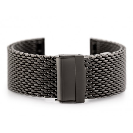 Pacific 12 bracelet - HQ mesh - graphite 20mm