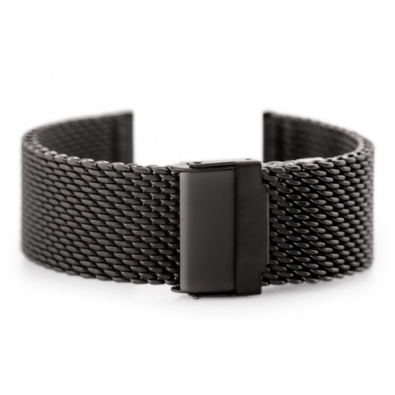 Pacific 10 bracelet - HQ mesh - graphite 24mm  Bransoleta Pacific 10 - siatka HQ - grafitowa 24mm