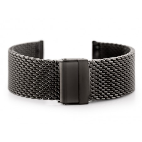 Pacific 10 bracelet - HQ mesh - graphite matte 24mm