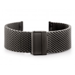 Pacific 10 bracelet - HQ mesh - graphite matte 22mmBransoleta Pacific 10 - siatka HQ - grafitowa matowa 22mm