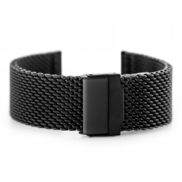 Pacific 10 bracelet - HQ mesh - black 22mmBransoleta Pacific 10 - siatka HQ - czarna 22mm
