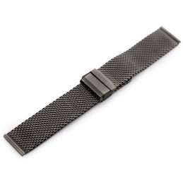 Pacific 10 bracelet - HQ mesh - graphite 20mmBransoleta Pacific 10 - siatka HQ - grafitowa 20mm