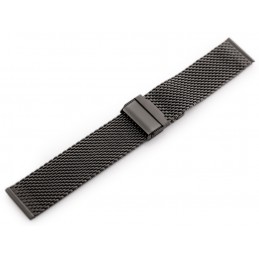 Pacific 10 bracelet - HQ mesh - graphite matte 20mmBransoleta Pacific 10 - siatka HQ - grafitowa matowa 20mm