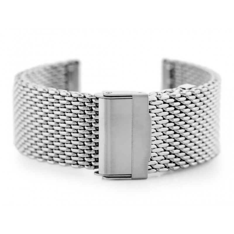 Pacific 12 bracelet - HQ mesh - silver 26mm  Bransoleta Pacific 12 - siatka HQ - srebrna 26mm