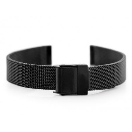 Pacific 04E bracelet - HQ mesh - black 12mm