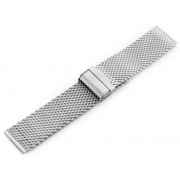 Pacific 12 bracelet - HQ mesh - silver 20mmBransoleta Pacific 12 - siatka HQ - srebrna 20mm