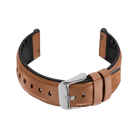 U16 rubber strap for watch - light brown - 20mm