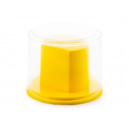 Prezentowe pudełko na zegarek - plastikowe żółtePrezentowe pudełko na zegarek - plastikowe żółte