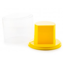 Gift box for watch - plastic yellowPrezentowe pudełko na zegarek - plastikowe żółte