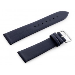 W86 leather watch strap - navy blue - 20mmPasek skórzany do zegarka W86 - granatowy - 20mm