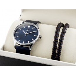PACIFIC MEN'S WATCH X0091-08 - gift set (zy094c)ZEGAREK MĘSKI PACIFIC X0091-08 - komplet prezentowy (zy094c)