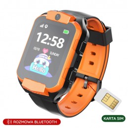 PACIFIC 32-3 KIDS SMARTWATCH - orange / black (sy028c)SMARTWATCH DZIECIĘCY PACIFIC 32-3 KIDS - orange / black (sy028c)