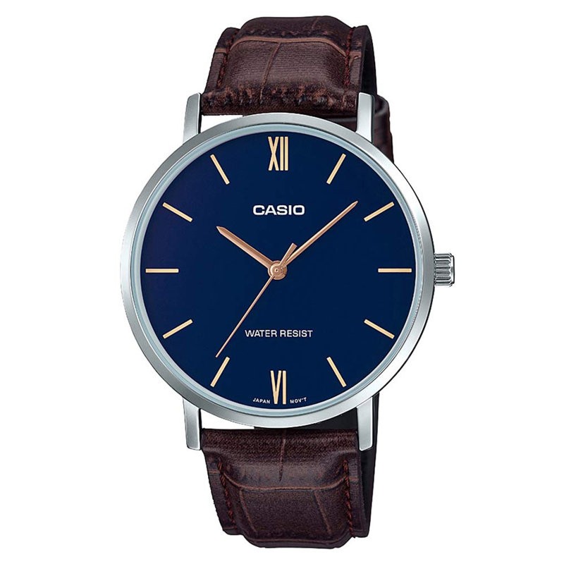 ZEGAREK MĘSKI CASIO MTP-VT01L-2B + BOX  ZEGAREK MĘSKI CASIO MTP-VT01L-2B (zd165a)