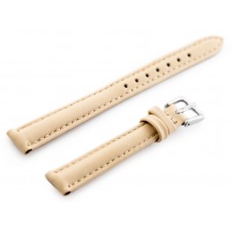 W83L leather watch strap - beige - 14mmPasek skórzany do zegarka W83L - beżowy - 14mm