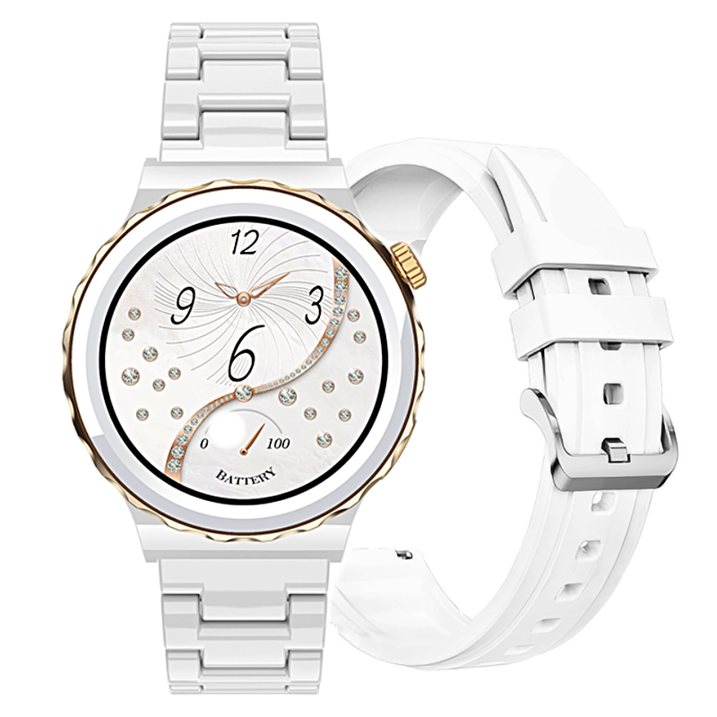 DAMN SMARTWATCH Rubicon RNCE92 - CONNECTIONS, CERAMIC (sr038d)  SMARTWATCH DAMSKI Rubicon RNCE92 - WYKONYWANIE POŁĄCZEŃ, CERAMIKA (sr038d)