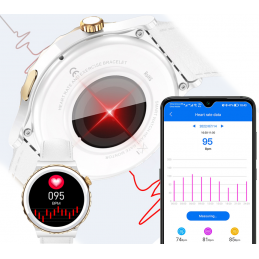 DAMN SMARTWATCH Rubicon RNCE92 - CONNECTIONS, CERAMIC (sr038d)SMARTWATCH DAMSKI Rubicon RNCE92 - WYKONYWANIE POŁĄCZEŃ, CERAMIKA (sr038d)