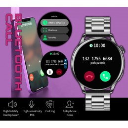 SMARTWATCH FOR WOMEN Rubicon RNCE81 - CONNECTIONS, PULSOKSYMETER (sr045b)SMARTWATCH DAMSKI Rubicon RNCE81 - WYKONYWANIE POŁĄCZEŃ, PULSOKSYMETR (sr045b)