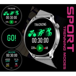 SMARTWATCH FOR WOMEN Rubicon RNCE81 - CONNECTIONS, PULSOKSYMETER (sr045b)SMARTWATCH DAMSKI Rubicon RNCE81 - WYKONYWANIE POŁĄCZEŃ, PULSOKSYMETR (sr045b)