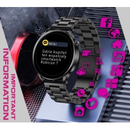 SMARTWATCH FOR WOMEN Rubicon RNCE81 - CONNECTIONS, PULSOKSYMETER (sr045b)SMARTWATCH DAMSKI Rubicon RNCE81 - WYKONYWANIE POŁĄCZEŃ, PULSOKSYMETR (sr045b)