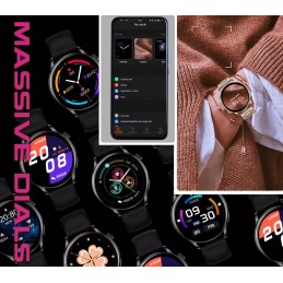 SMARTWATCH FOR WOMEN Rubicon RNCE81 - CONNECTIONS, PULSOKSYMETER (sr045b)SMARTWATCH DAMSKI Rubicon RNCE81 - WYKONYWANIE POŁĄCZEŃ, PULSOKSYMETR (sr045b)