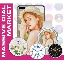 WOMEN'S SMARTWATCH Rubicon RNCF02 - CONNECTIONS EXECUTION, ADDITIONAL BELT (sr048b)SMARTWATCH DAMSKI Rubicon RNCF02 - WYKONYWANIE POŁĄCZEŃ, DODATKOWY PASEK (sr048b)