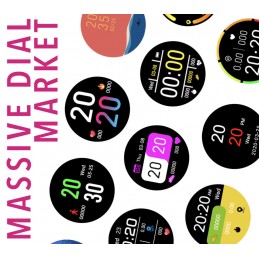 WOMEN'S SMARTWATCH Rubicon RNCF01 - OWN dial, PULSOMETER (sr047b)SMARTWATCH DAMSKI Rubicon RNCF01 - WŁASNE TARCZE, PULSOMETR (sr047b)