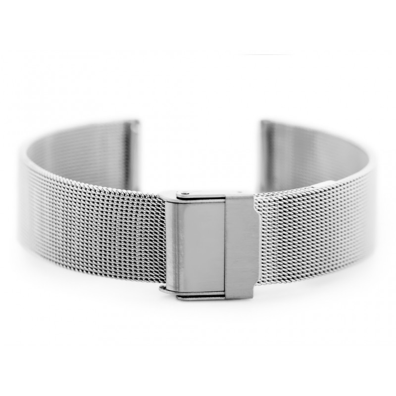 Pacific 04E bracelet - HQ mesh - silver 18mm  Bransoleta Pacific 04E - siatka HQ - srebrna 18mm