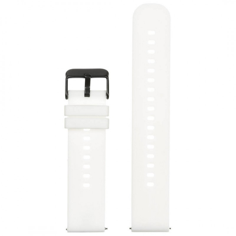 U27 rubber watch strap - white/black - 22mm  Pasek gumowy do zegarka U27 - biały/czarny - 20mm